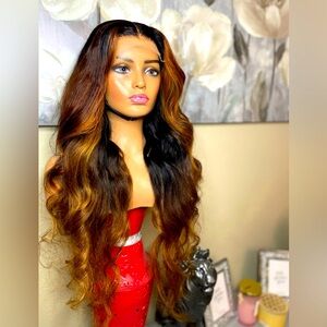 32 inch ombré wig 100%human hair